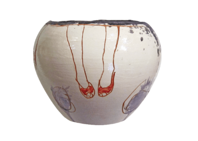 <i>Sandali rossi</i>, 2010, ceramica smaltata