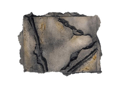 <i>Piastra</i>, 1991, ossidi e refrattario