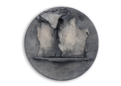 <i>Piatto</i>, 1996, ossidi e refrattario