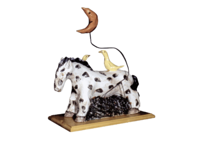 <i>Vittorio, ovvero ochecavallolunatico</i>, 1992, ceramica smaltata