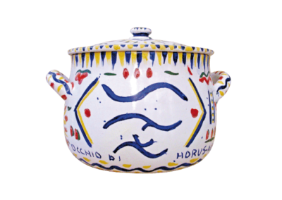 <i>Pignatta – Occhio di Horus</i>, 2010, maiolica policroma