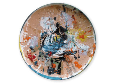 senza titolo, 2007, terracotta policroma a ingobbi e graffita