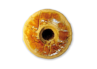 senza titolo, 2006, refrattario, smalto, cenere, 1.250°C