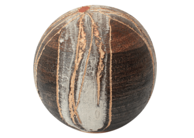<i>Sfera</i>, 2012, ingobbio e smalto su terra a crudo