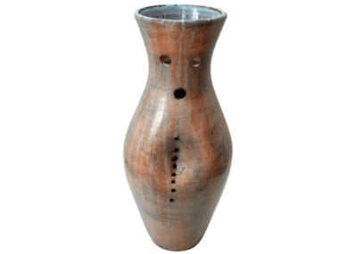 <i>Vaso</i>, 2013, smalti e ossidi su terra a biscotto