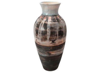 <i>Vaso</i>, 2013, smalti e ossidi su terra a biscotto