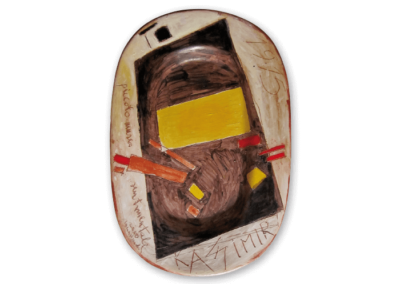 <i>Piccolo museo sentimentale. Kasimir 1915</i>, 2010, terracotta a ingobbio, graffita