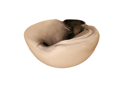 <i>Guscio</i>, 2010, argilla semirefrattaria, smalti policromi, cottura a granfuoco
