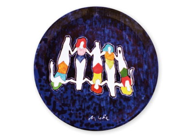 <i>Nuoto sincronizzato</i>, 2002, ceramica smaltata e graffita