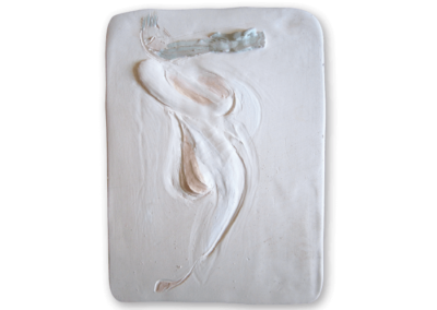 senza titolo, 2013, ceramica a ingobbio e rilievo