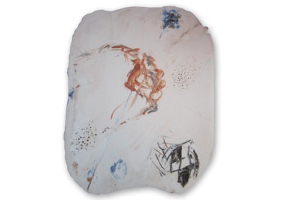 <i>I fiori del profondo</i>, 2013, ceramica a ingobbio, graffita