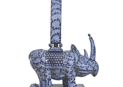 <i>Il mio ombelisco</i>, 2004, maiolica a berettina