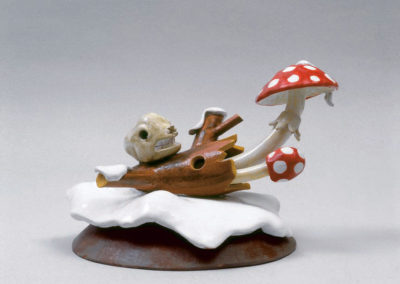 <i>Se c’è sotto qualcosa</i>, 1992, maiolica policroma