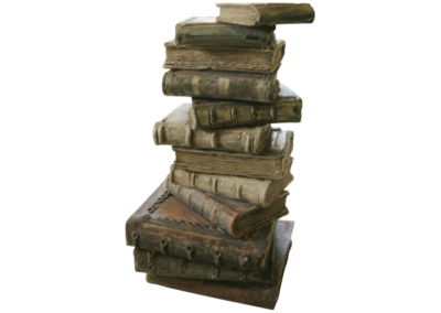 <i>Pila di libri</i>, 2003, ceramica, semirefrattario, cristallina