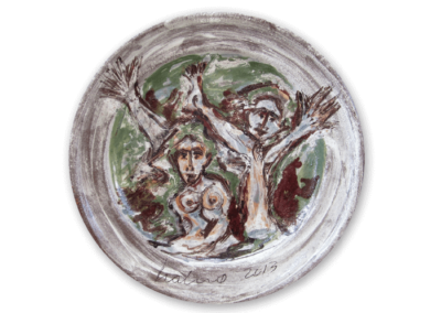 <i>SinteticArte</i>, 2013, ceramica a ingobbio, graffita