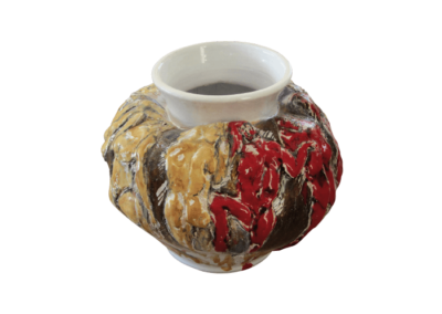 <i>SinteticArte</i>, 2011, ceramica smaltata, maiolicata, modellata a rilievo
