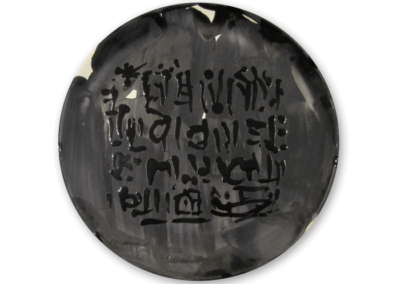 <i>Nero su nero</i>, 2011, ceramica smaltata