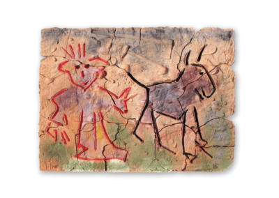 <i>Uomini delle caverne</i>, 2015, terracotta