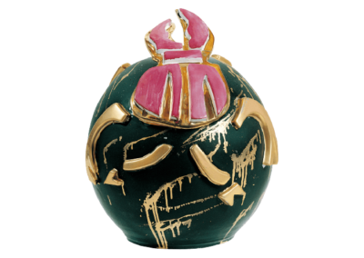 <i>Per non pensare</i>, 1999, maiolica dipinta